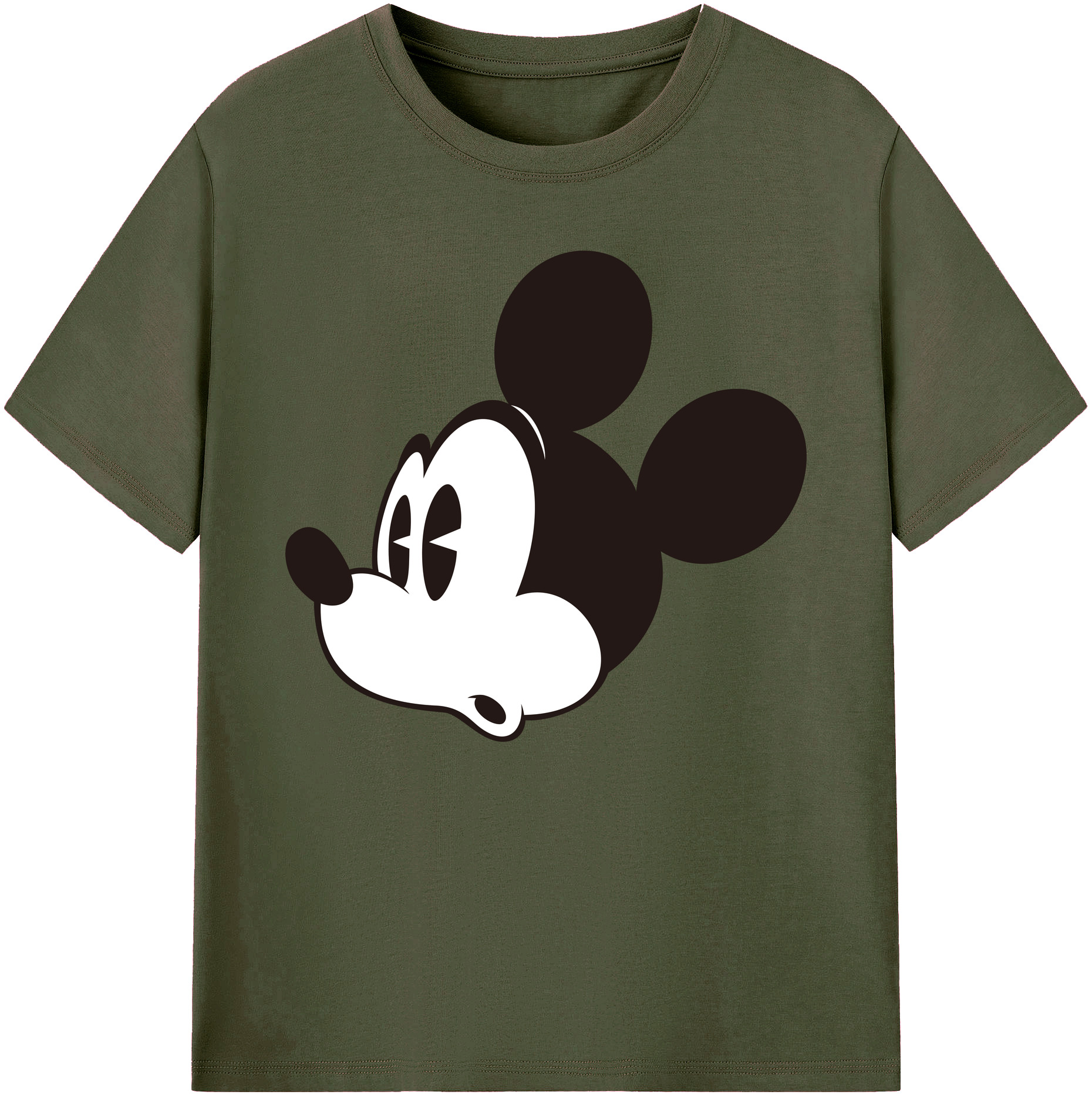 ミッキーマウス Mickey Mouse 綿100％ メンズ半袖Tシャツ｜肌触りやわらか＆通気性